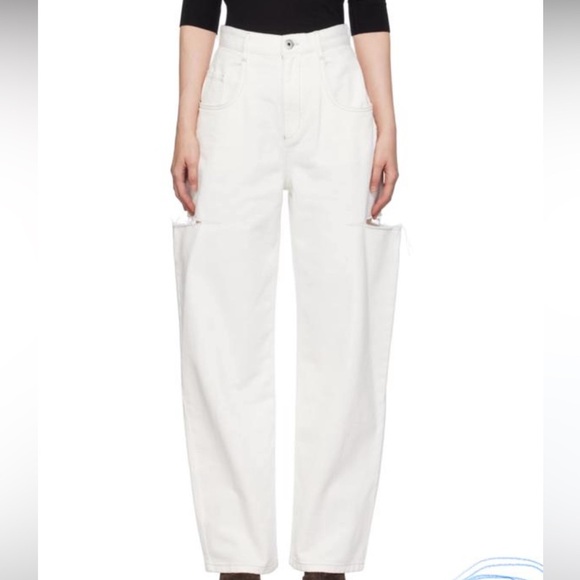 Maison Martin Margiela White Straight Leg Jeans - Picture 1 of 7